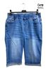 Picture of PLUS SIZE RHINESTONES PULL UP BERMUDA SHORTS